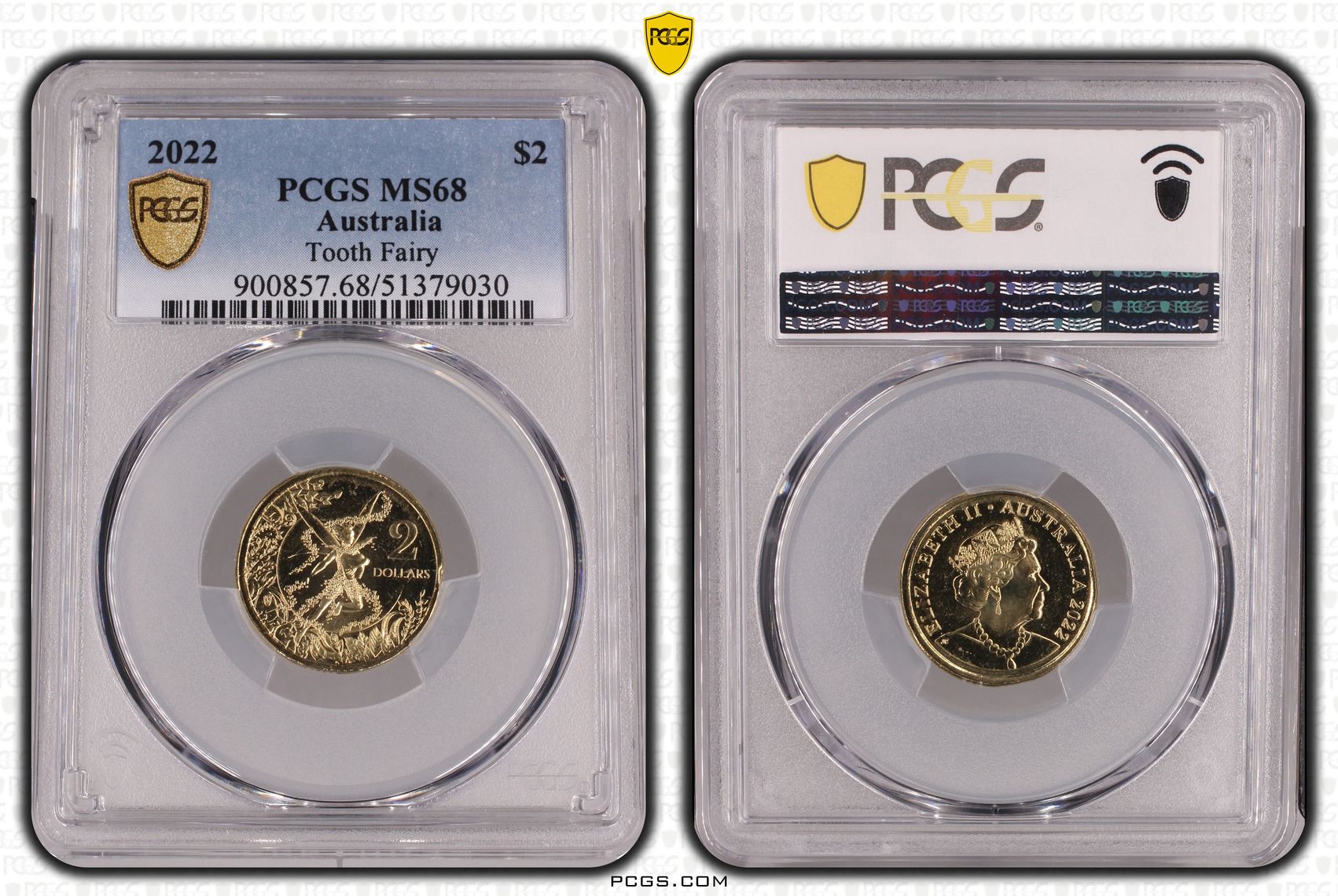 Tooth Fairy, Two Dollar, 2022, PCGS MS68