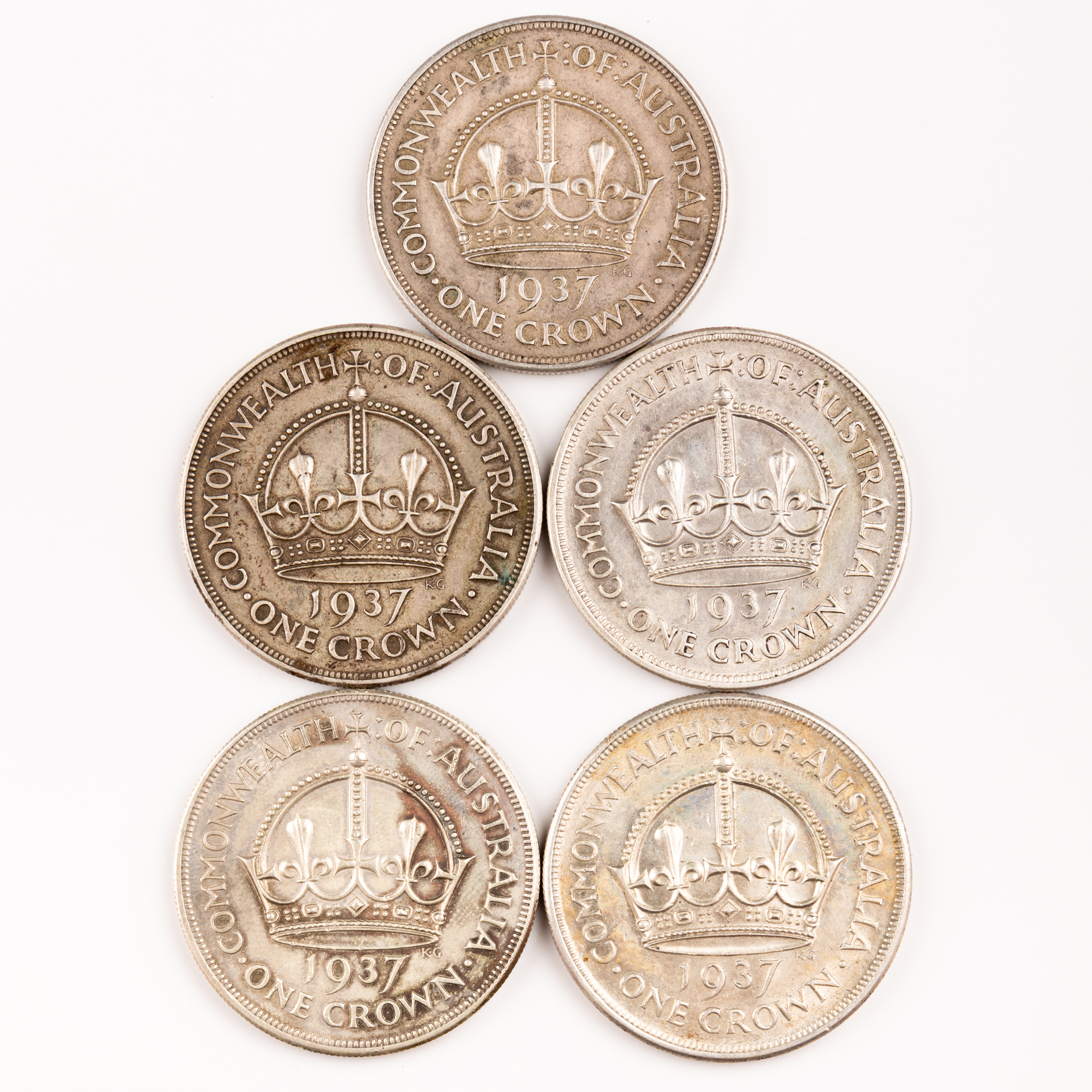 George VI, Crown, 1937, EF - aUNC