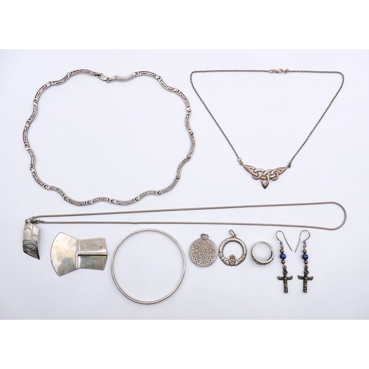 Box Celtic & Native Sterling Jewelry - 101 Grams TW