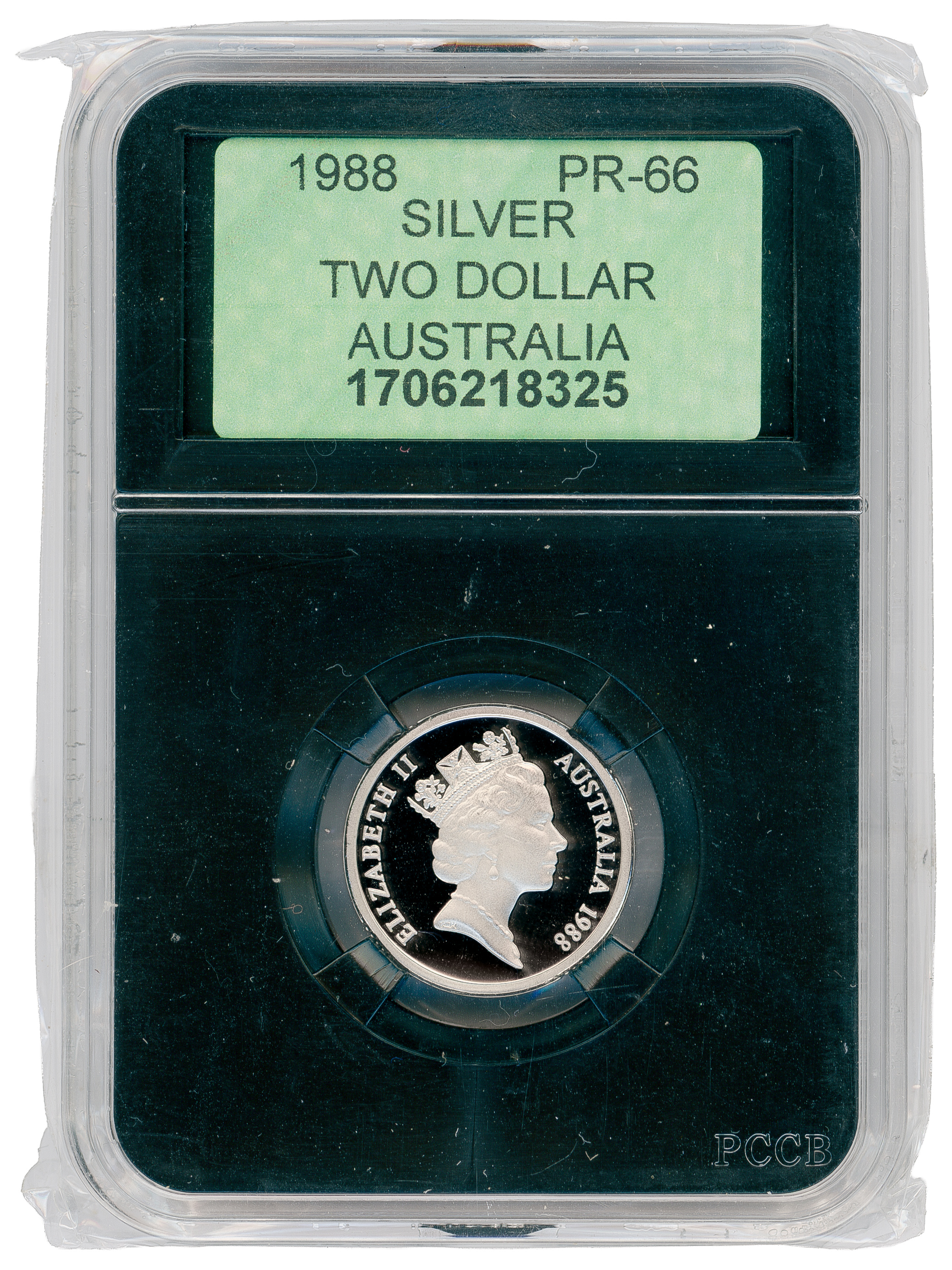 Silver, Two Dollar, 1988, PR66