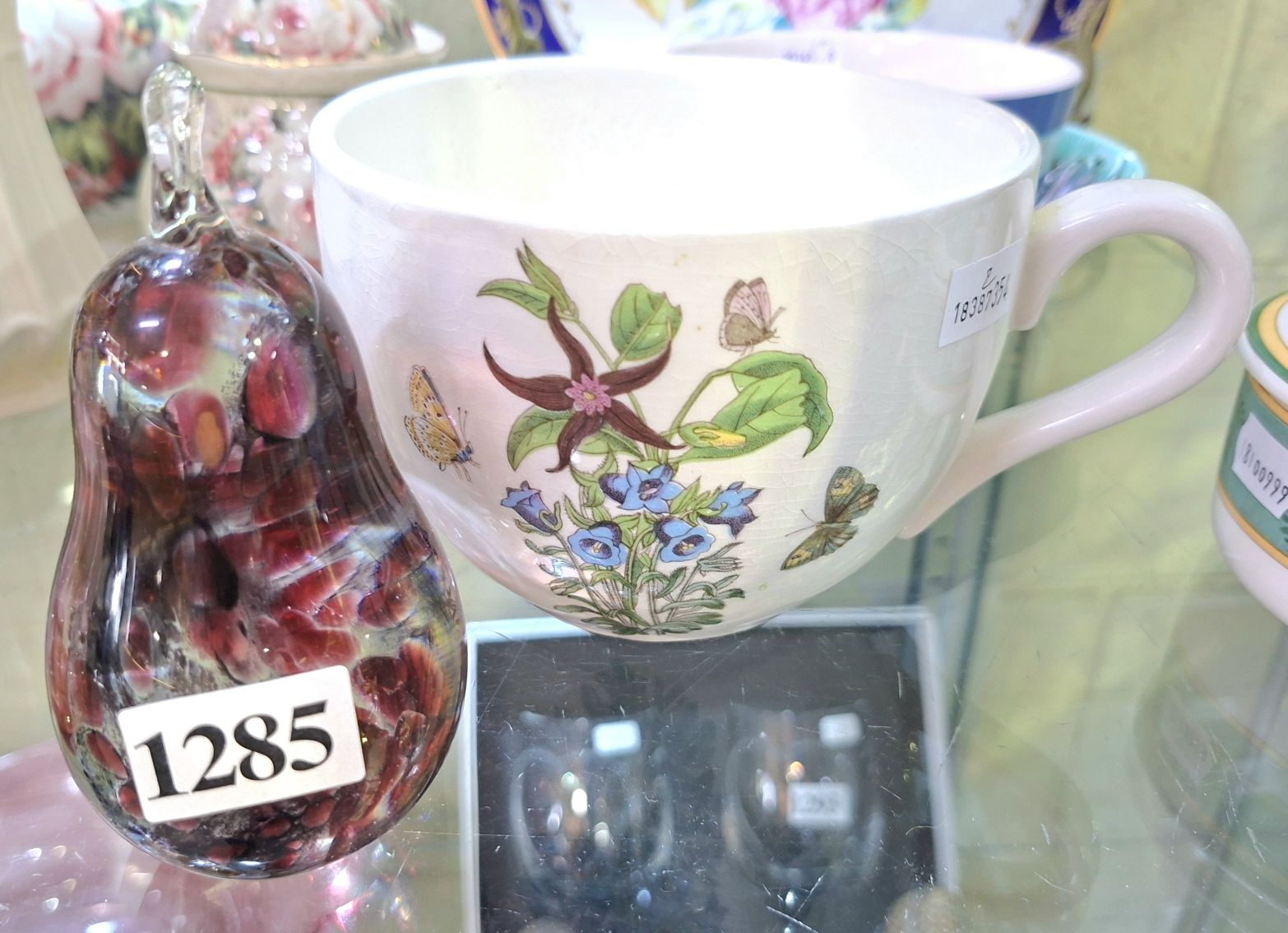 Glass Paperweight And Portmeirion Mug
