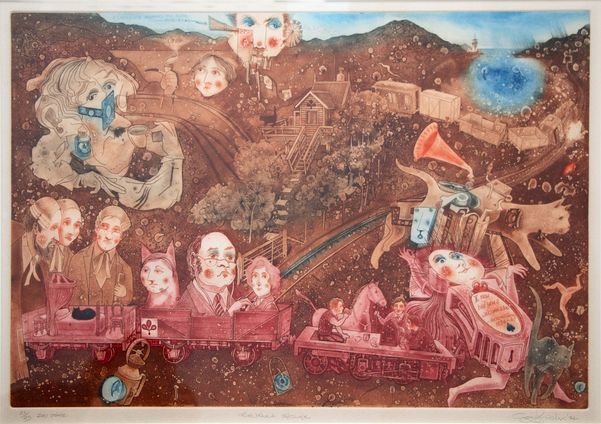 Gary Tricker 'Rimutaka Incline' — sold at auction in New Zealand for $160