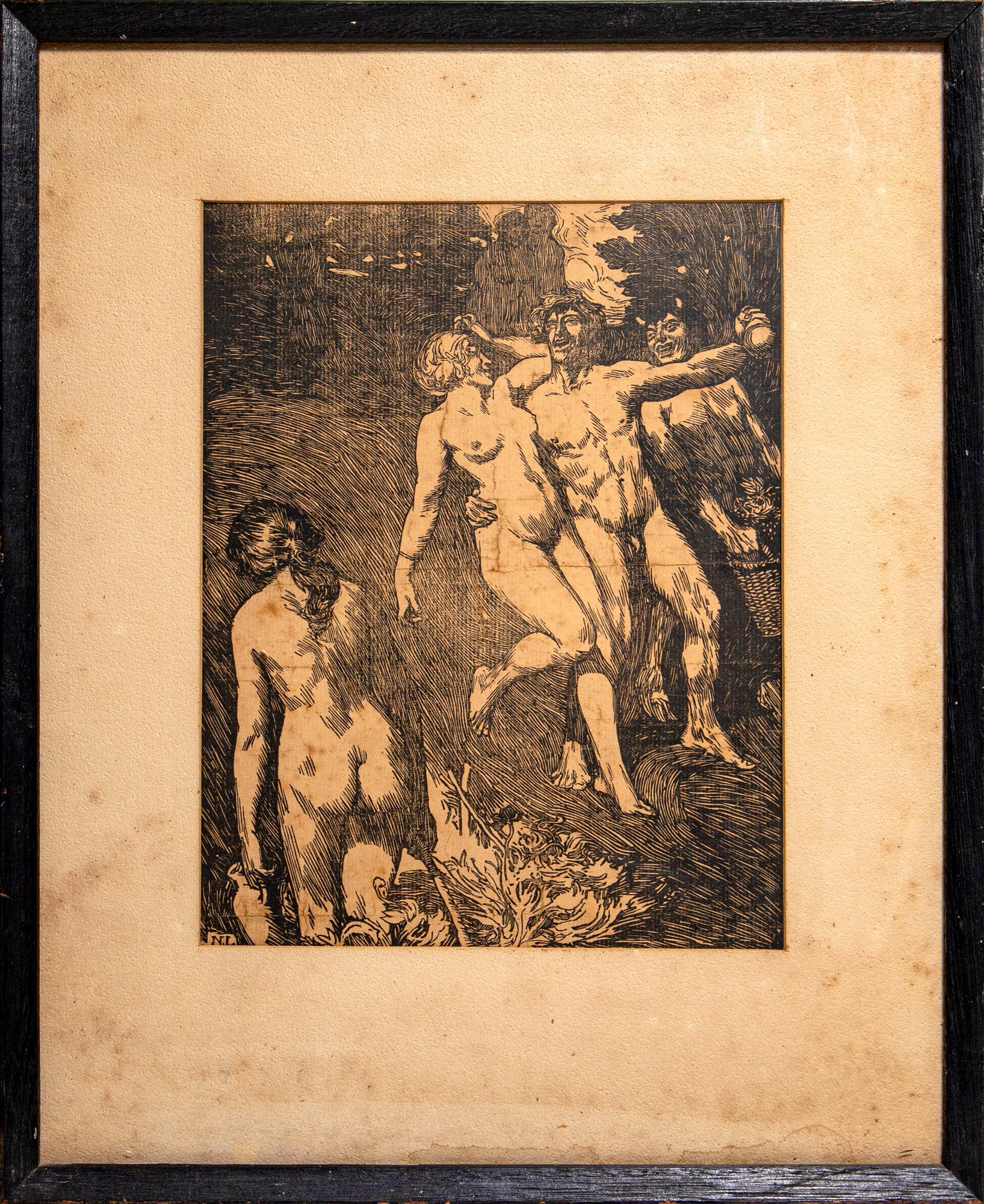 Norman Lindsay (1879-1969) (attrib.), Untitled (Figures),