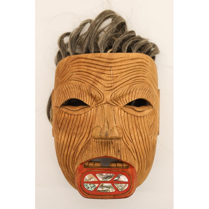 Jenny Lyn Smith ''Woman with Labret Mask'' 1984 Alder