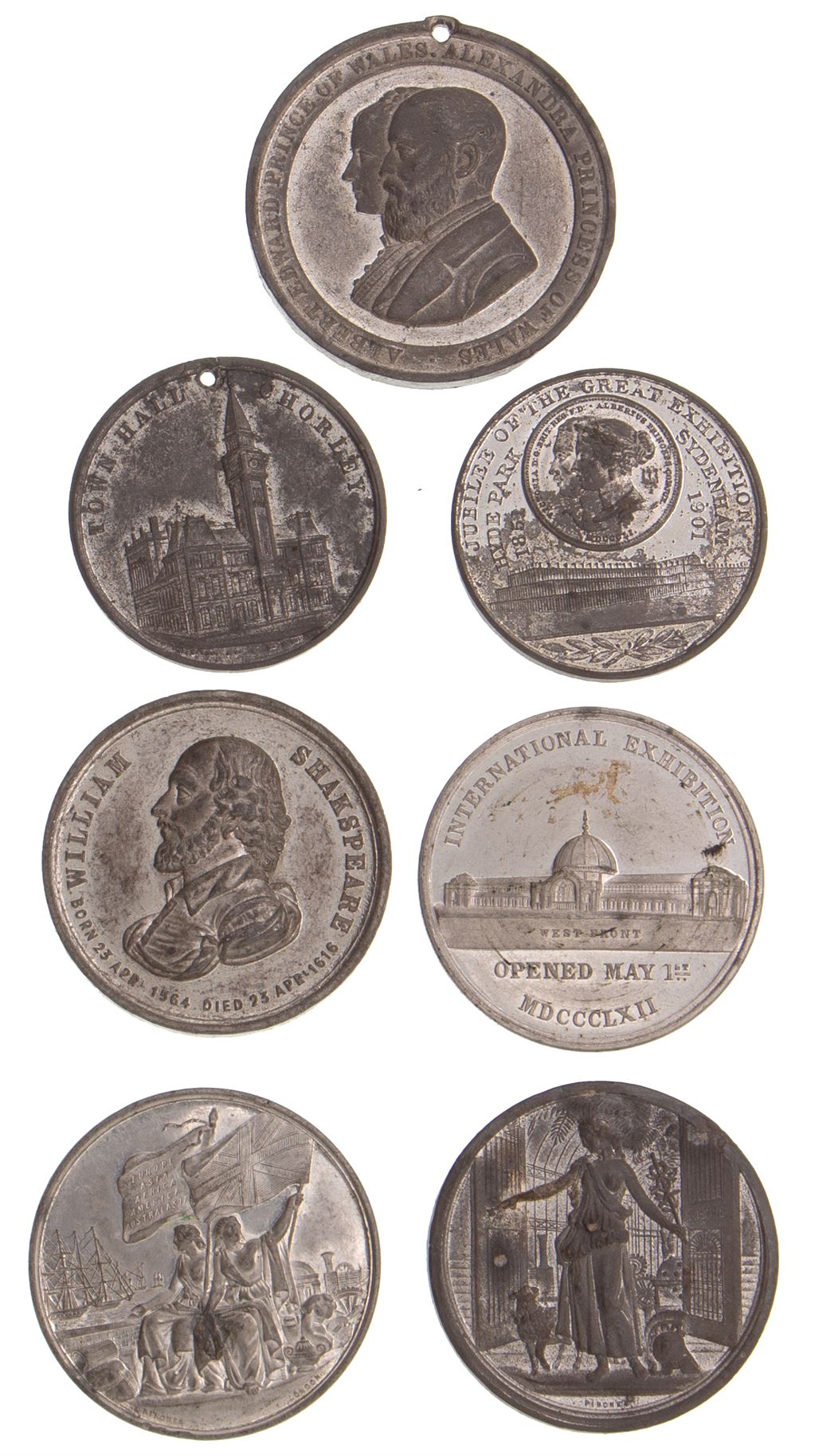 Great Britain, Commemorative Medals, F - VF
