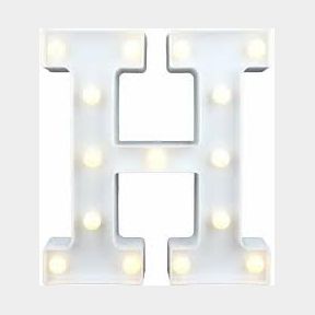 Marquee LED Letter Lights - H - Bar 9902023315233-51748/4687
