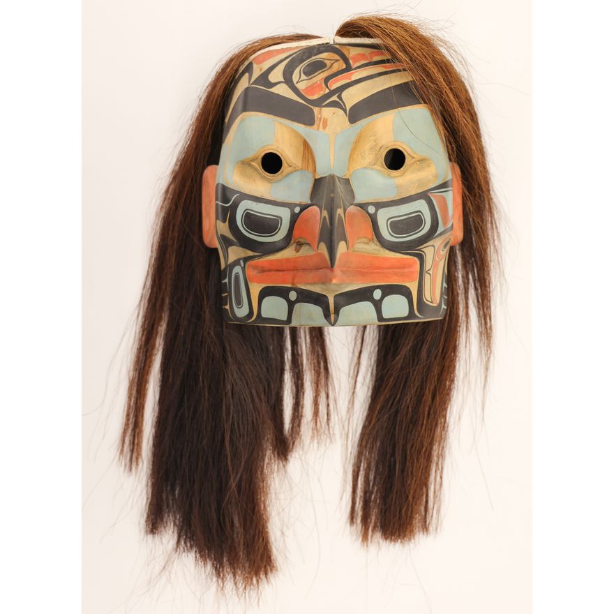 Duane Pasco ''Hawkman'' 1970's Painted Cedar Mask