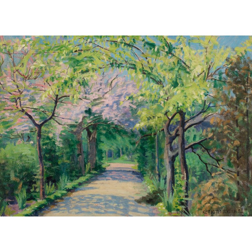 Alfred Terlecki | W ogrodzie Karmelitów, 1945 r.
