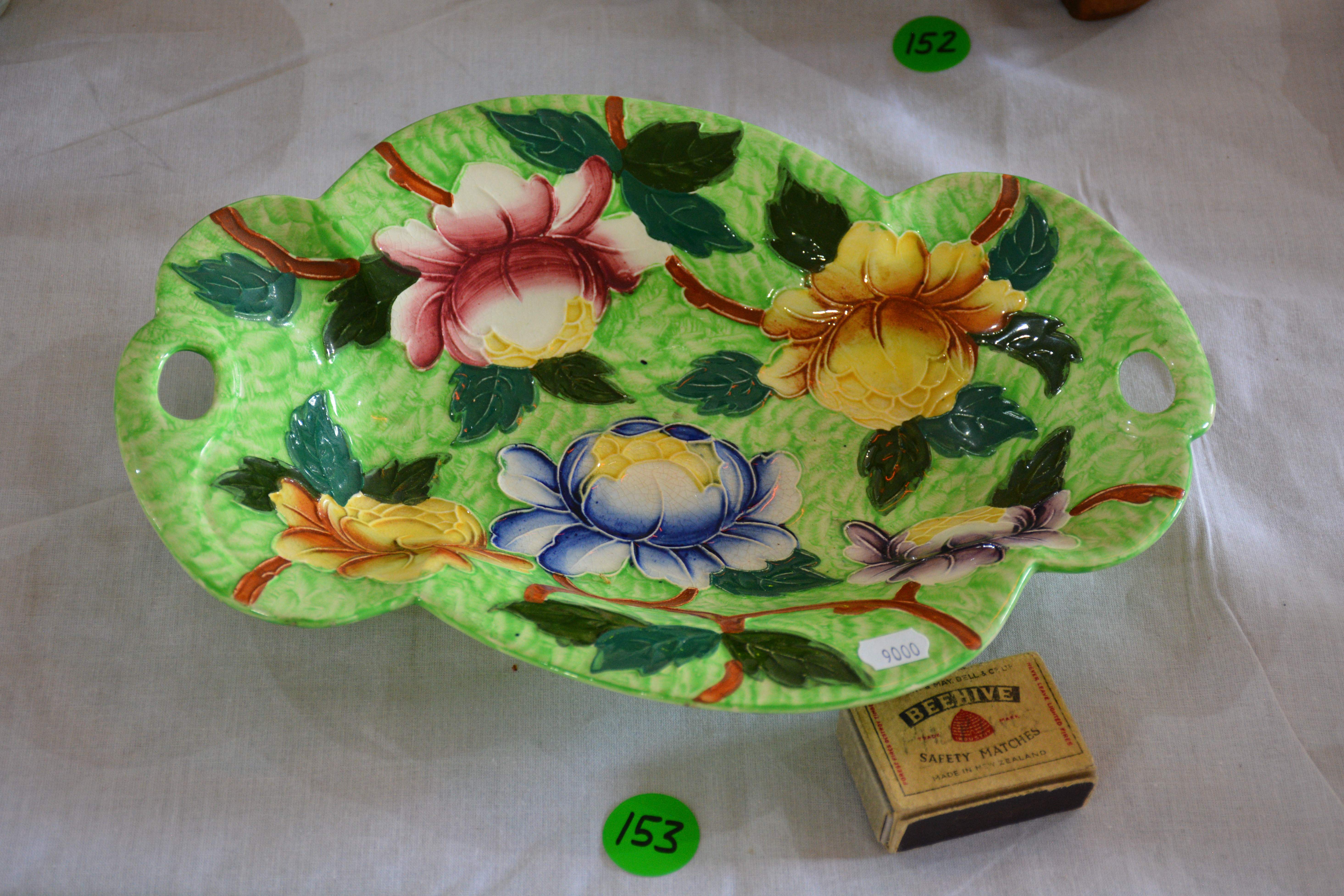 Maling English Floral Dish (crazing) — NZ auction result