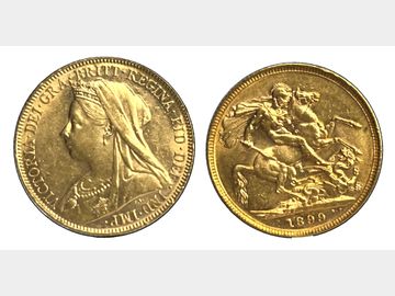 1899 VICTORIA OLD HEAD MELBOURNE MINT GOLD SOVEREIGN
