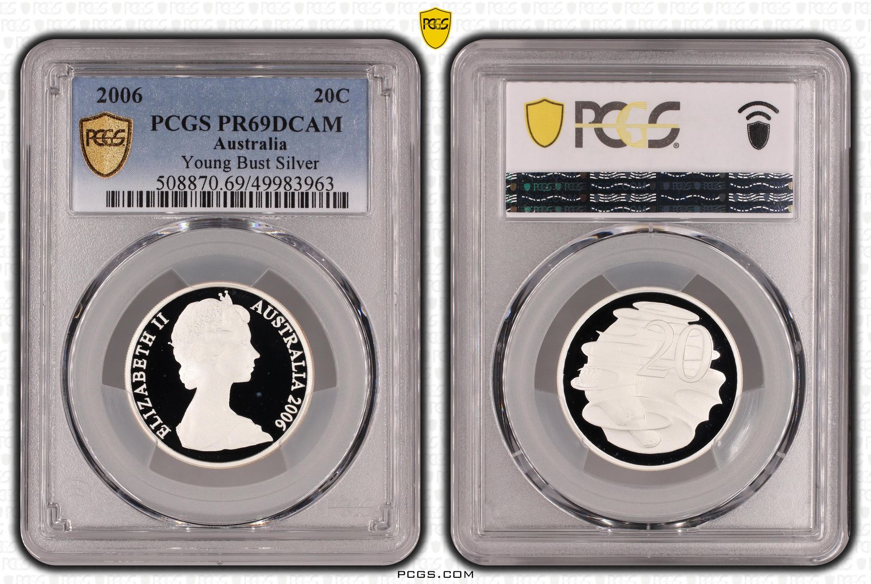 Young Bust Silver , Twenty Cent, 2006, PCGS PR69DCAM