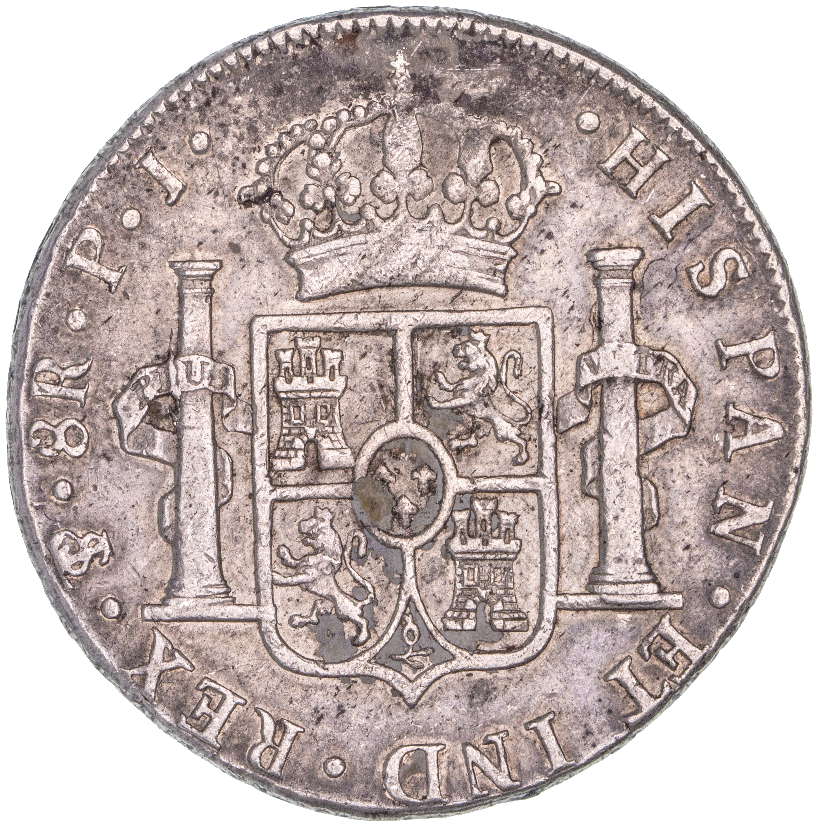 Bolivia, Charles IIII, Eight Reales, 1807-PJ, Fine