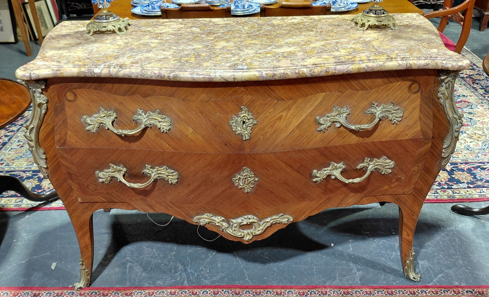 596 · FRENCH BOMBE COMMODE