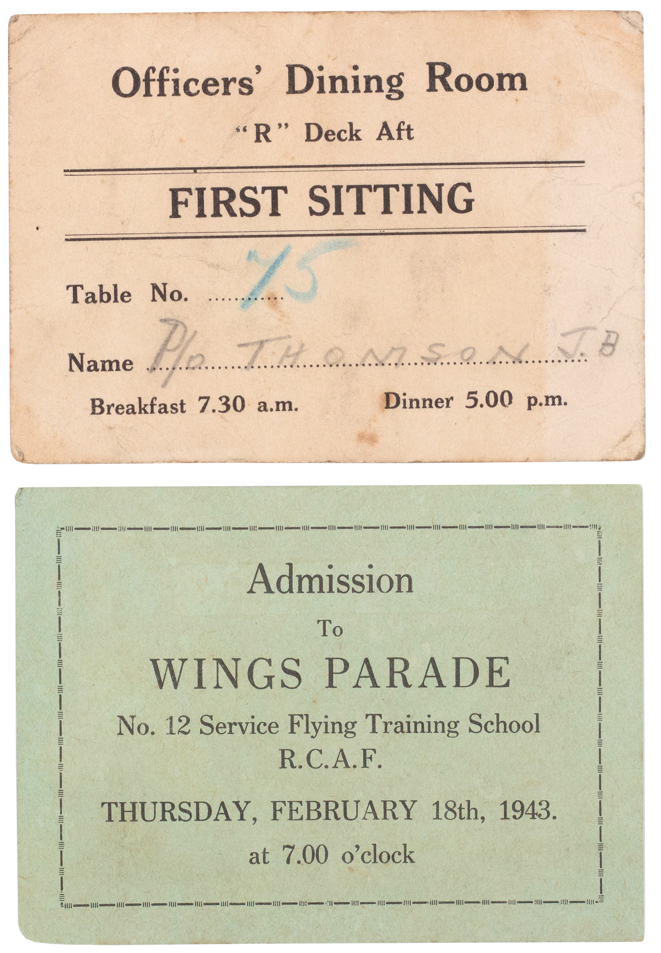 363 · Officer's Dining Chit,