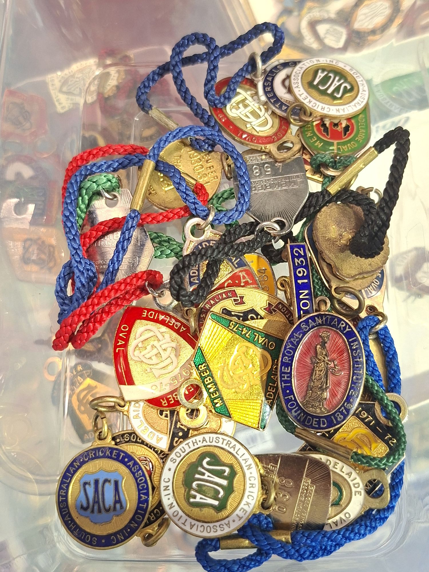 1383 · ENAMEL SPORTING BADGES/MEDALS