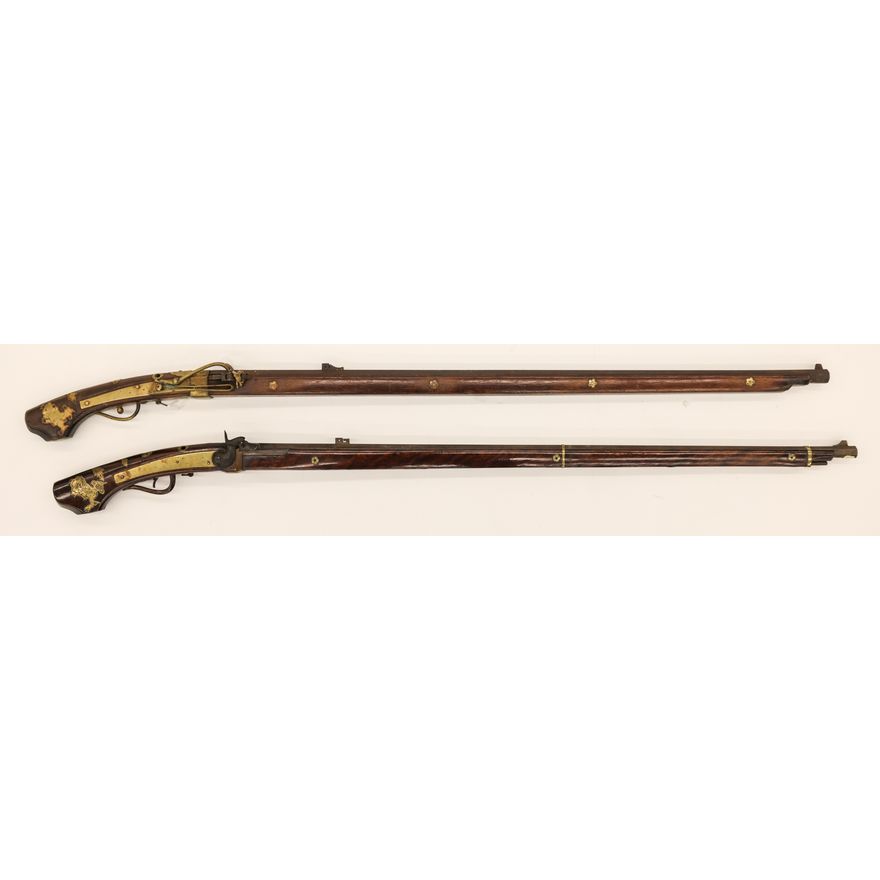 2pc Japanese Tanegashima Percussion Rifles