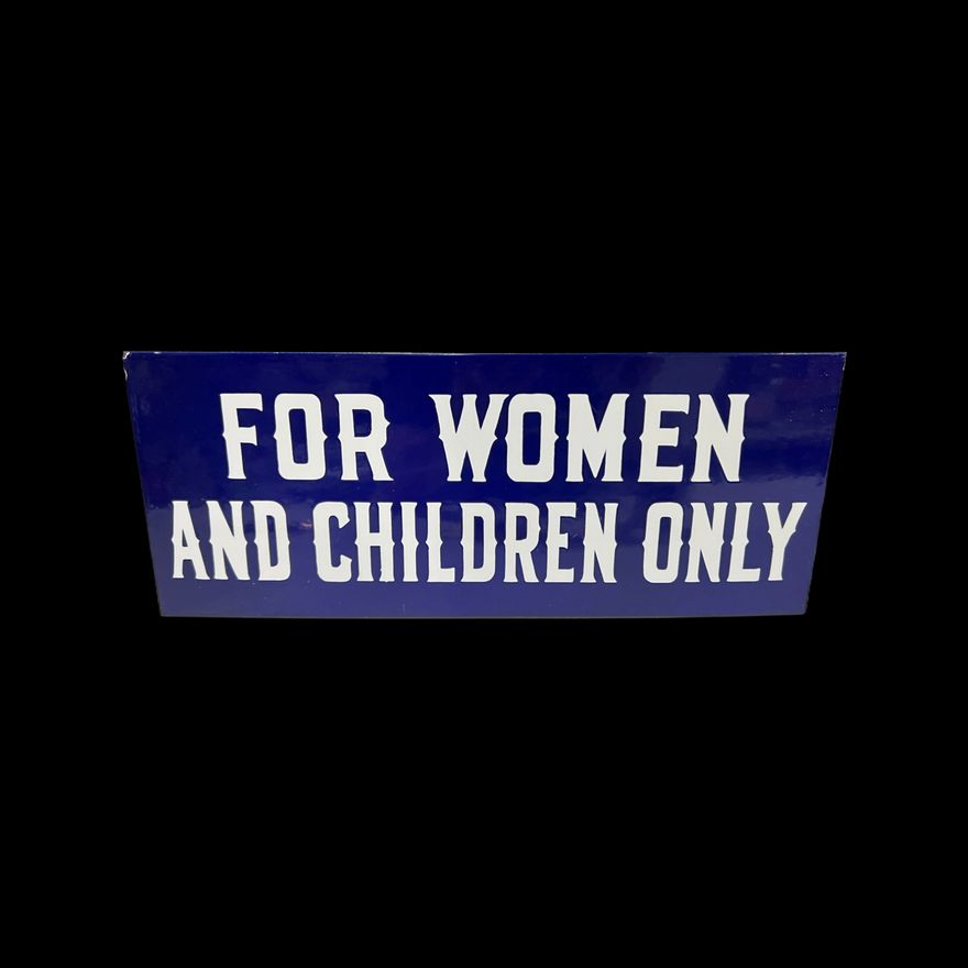 For Women And Children Only Porcelain Bathroom Room
