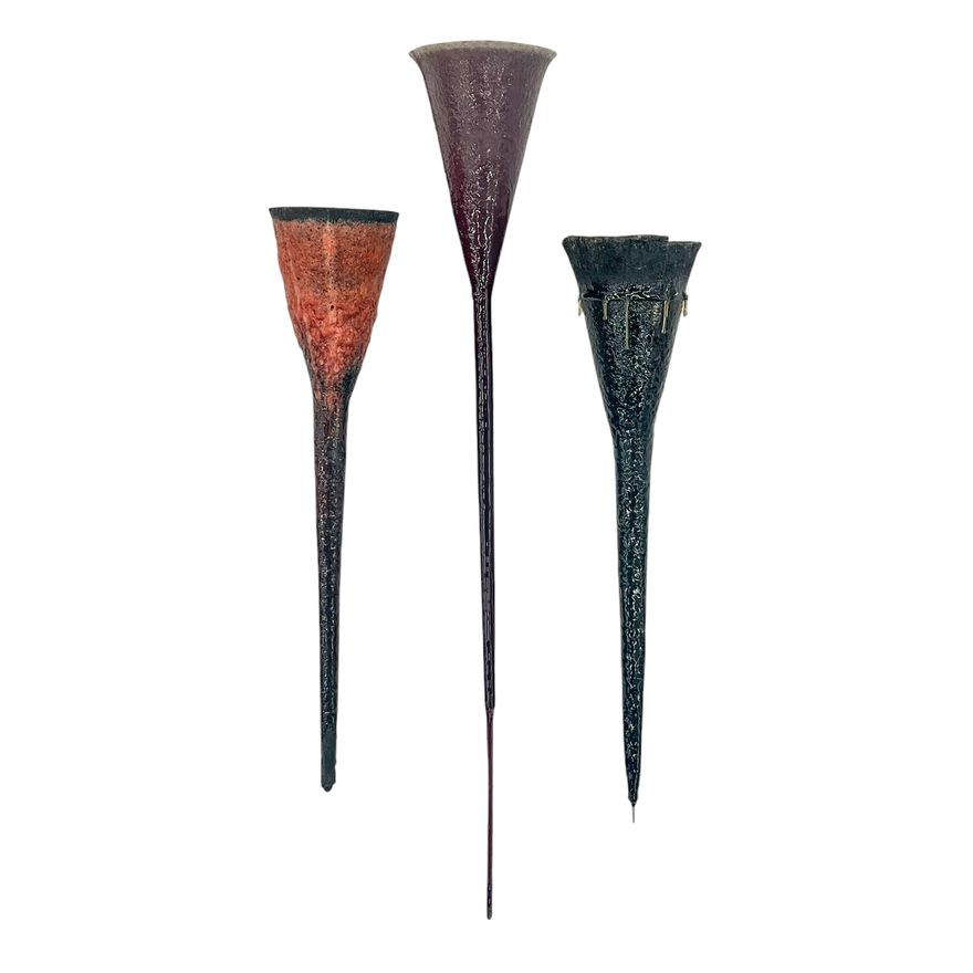 Joan Livingstone ''Three Funnels'' Fiber Art