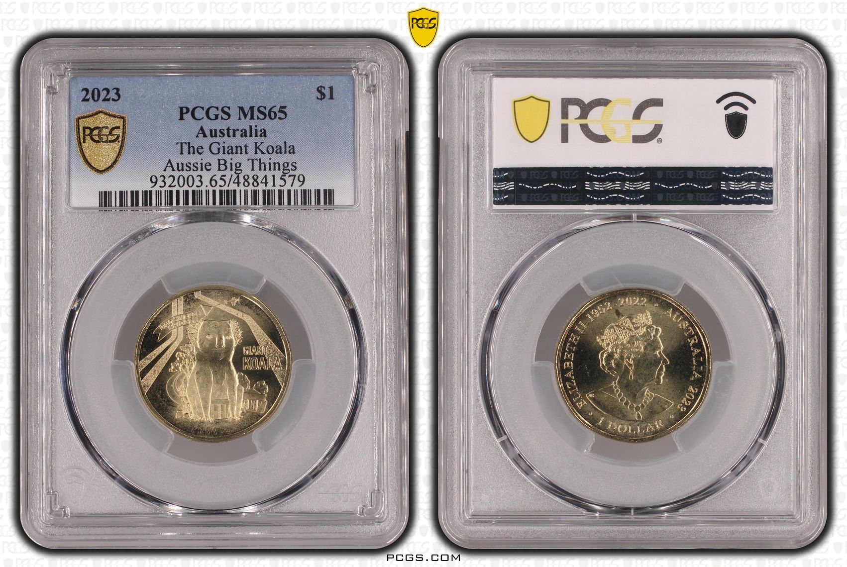 Elizabeth II, The Giant Koala Aussie Big Things , One Dollar, 2023, PCGS MS65