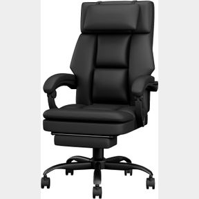 HAPGIFT OFFICE CHAIR, BIG AND TALL OFFICE CHAIR WITH FOOTREST, ERGONOMIC OFFICE CHAIR COMPUTER CHAIR WITH HEADREST, HIGH BACK DESK