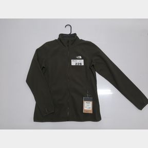 THE NORTH FACE -WOMENS 100 GLACIER FULL-ZIP FLEECE - NEW TAUPE GREEN (21L) - L WOMEN