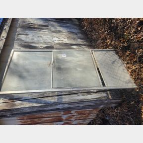 All the Aluminum Doors, Windows and Glass on the Property