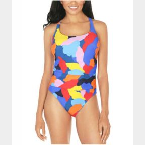 NAUTICA CROSS BACK STRAPS ONE PIECE SWIMSUIT SIZE XXL