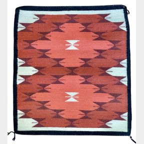 Vintage Butterfly Themed Navajo Textile
