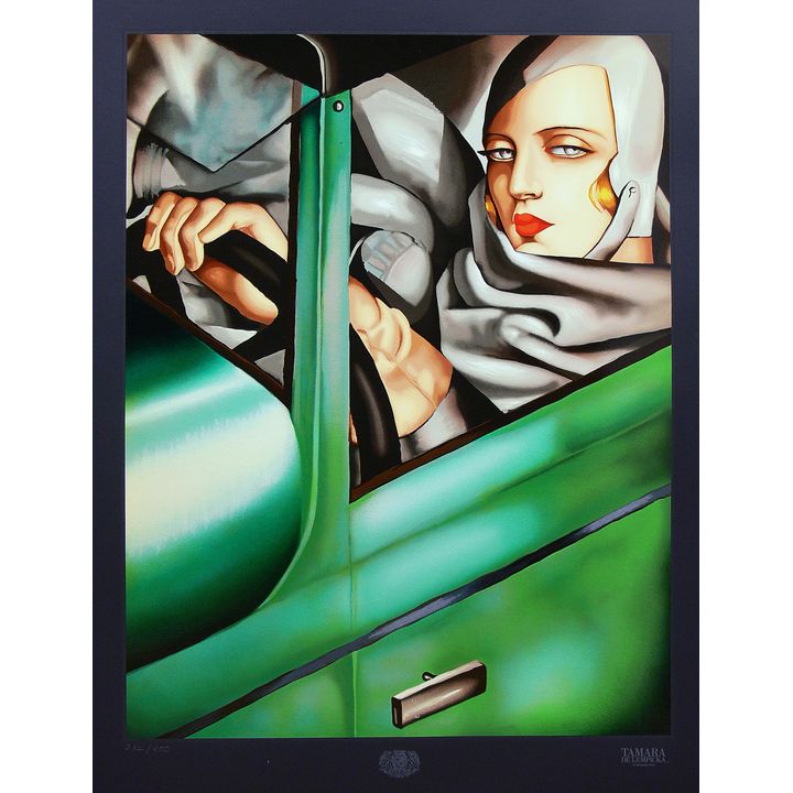 Tamara Łempicka | Autoportret w zielonym Bugatti