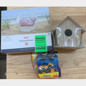 VINEYARD VINES BEACH BALL, BORDHOUSE & FISHER PRICE TOY CAR