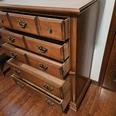 Vintage Tell City Young Republic Furniture 5-Drawer Hard Rock Maple Chest