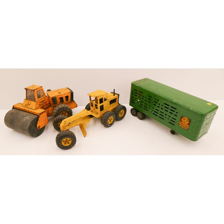 3pc Vintage Structo & Tonka Steel Toys