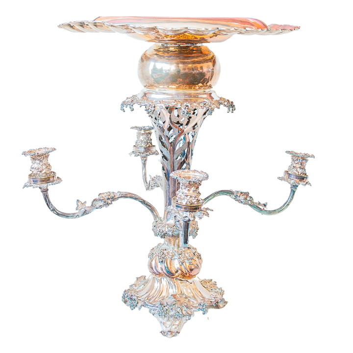 CENTRO DE MESA Y CANDELABRO