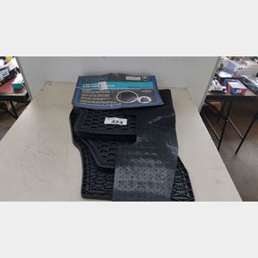 CUSTOM FIT RUBBER MAT SET - VW POLO HATCH 2018 BLACK - VW POLO HATCH 2018 MAT SET
