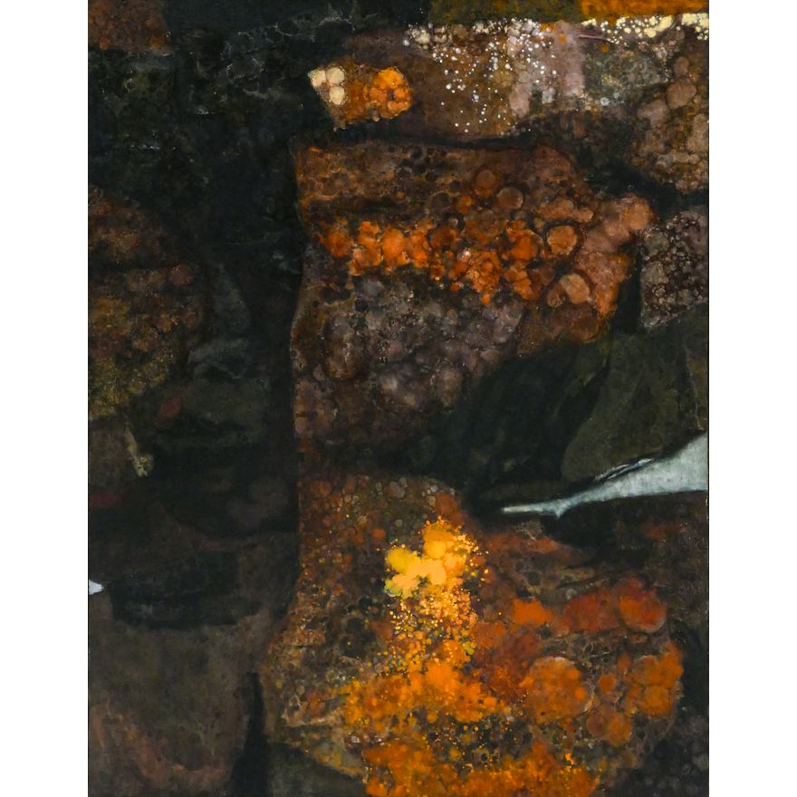 Kathleen Gemberling ''Fire Rock'' 1964 Oil