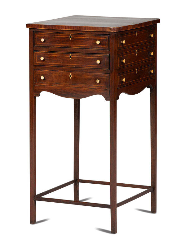 A George III Style Mahogany Work Table