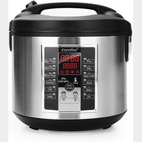 COMFEE' RICE COOKER, MULTI COOKER, STEWPOT, SAUTE ALL IN ONE, 10 CUP UNCOOKED, 12 DIGITAL COOKING PROGRAMS,24 HOURS PRESET