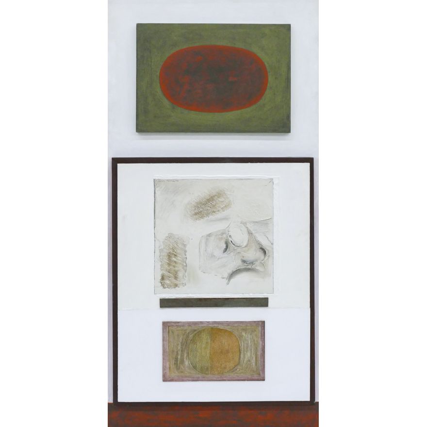 Louis Bunce ''Shrine'' 1968 Plaster and Oil
