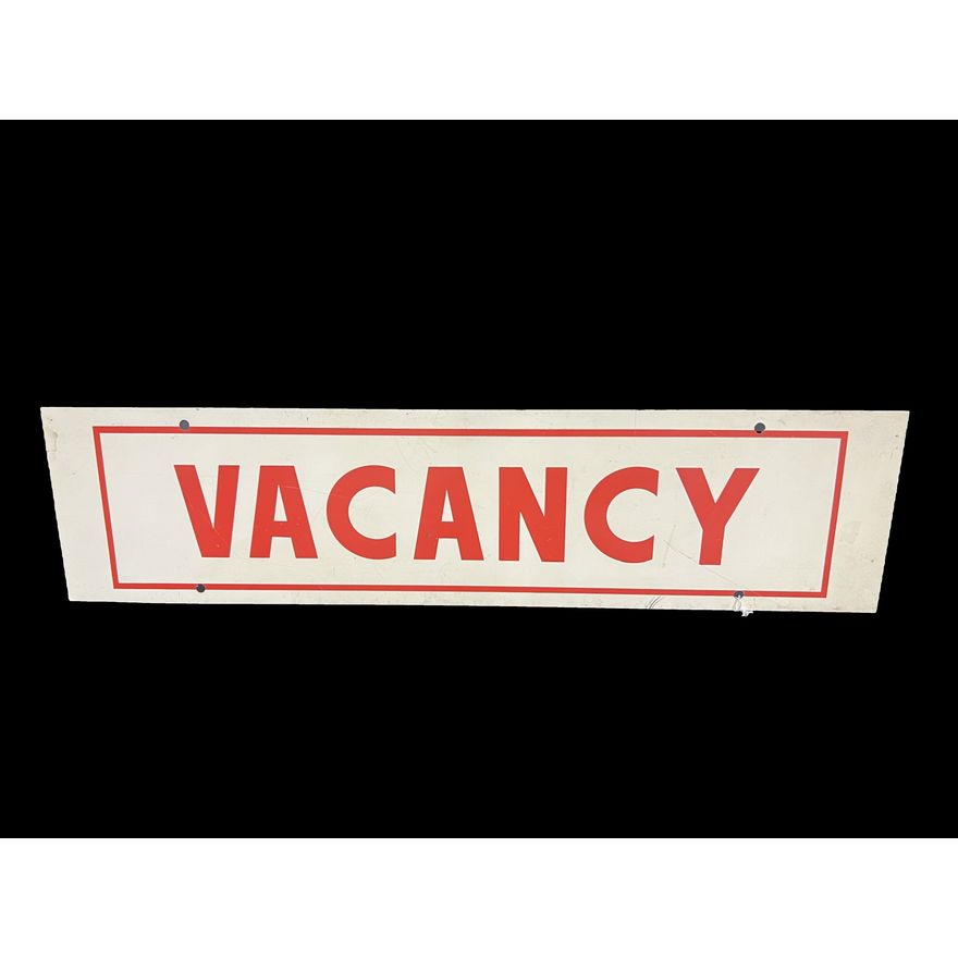 DST Vacancy Hotel Tin Metal Sign