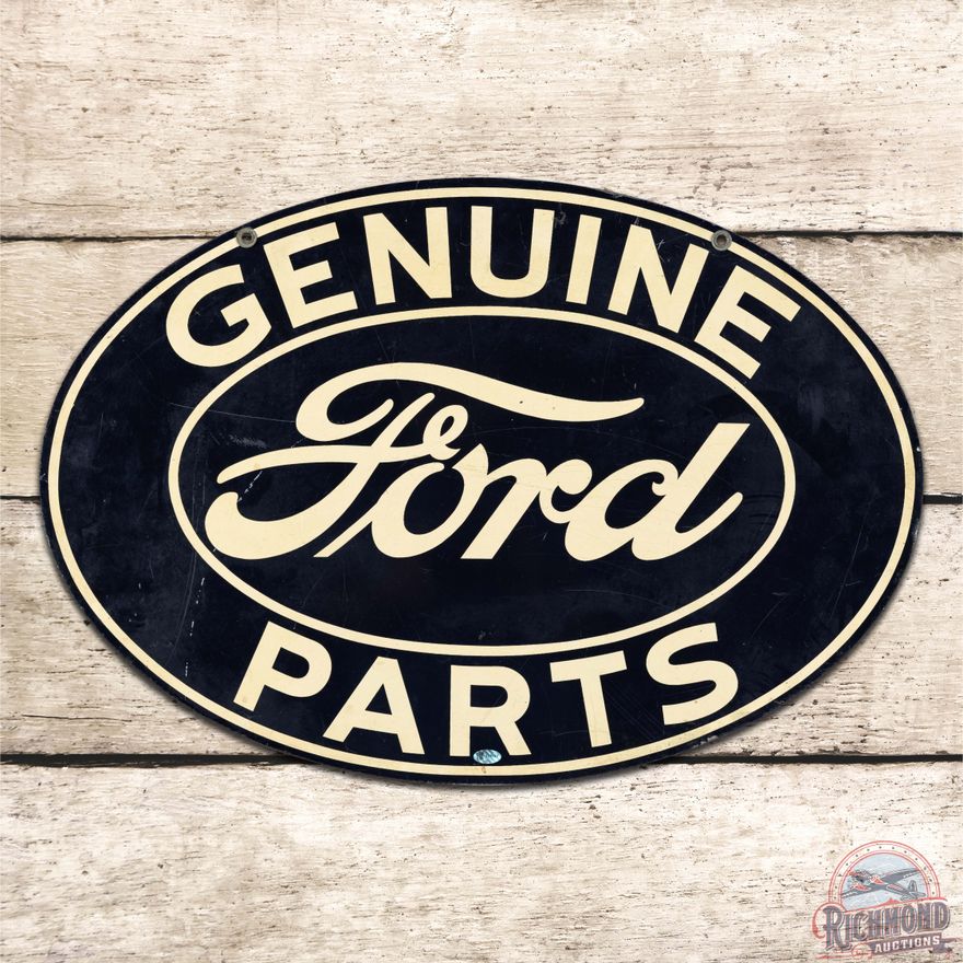 Genuine Ford Parts Double Sided Tin Sign