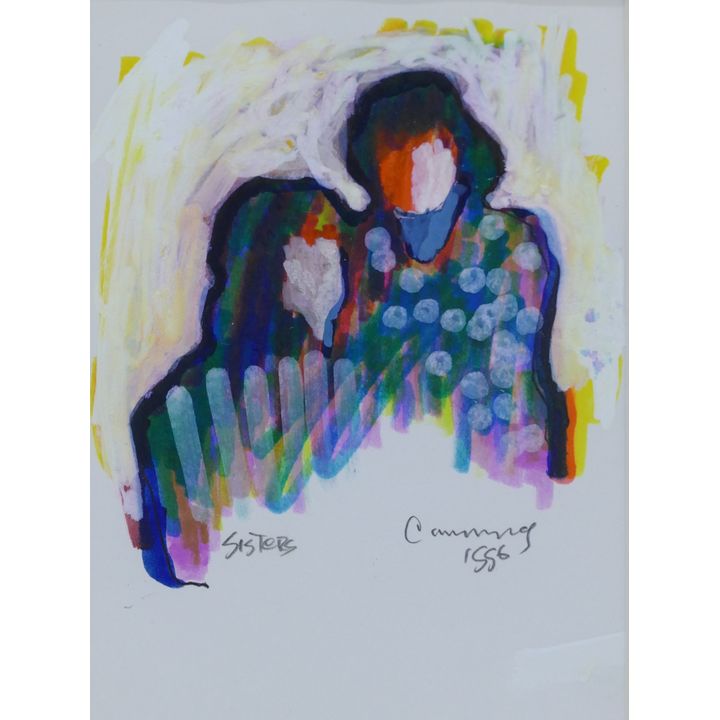 William Cumming ''Sisters'' 1996 Tempera