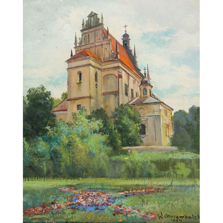 Wawrzyniec Chorembalski | Widok na Farę w Kazimierzu, 1954 r.
