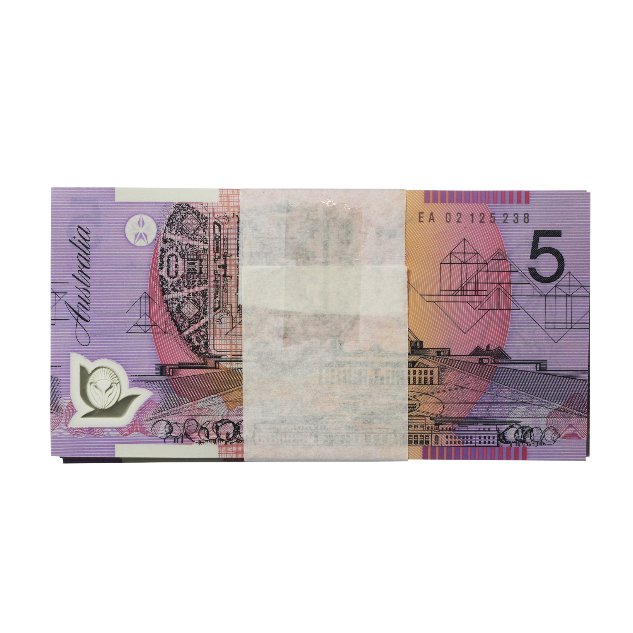 2148. · Bundle, MacFarlane/Henry, Five Dollars,  2002, UNC
