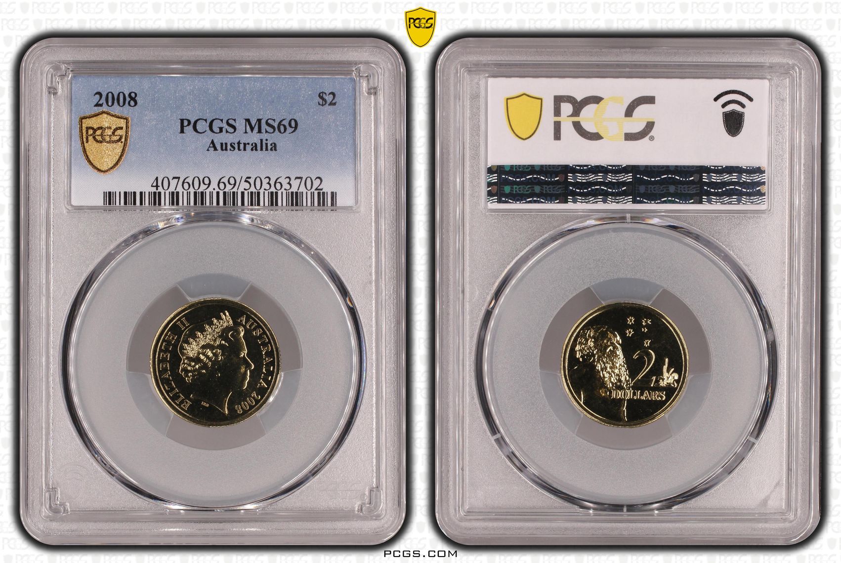 Two Dollar, 2008, PCGS MS69