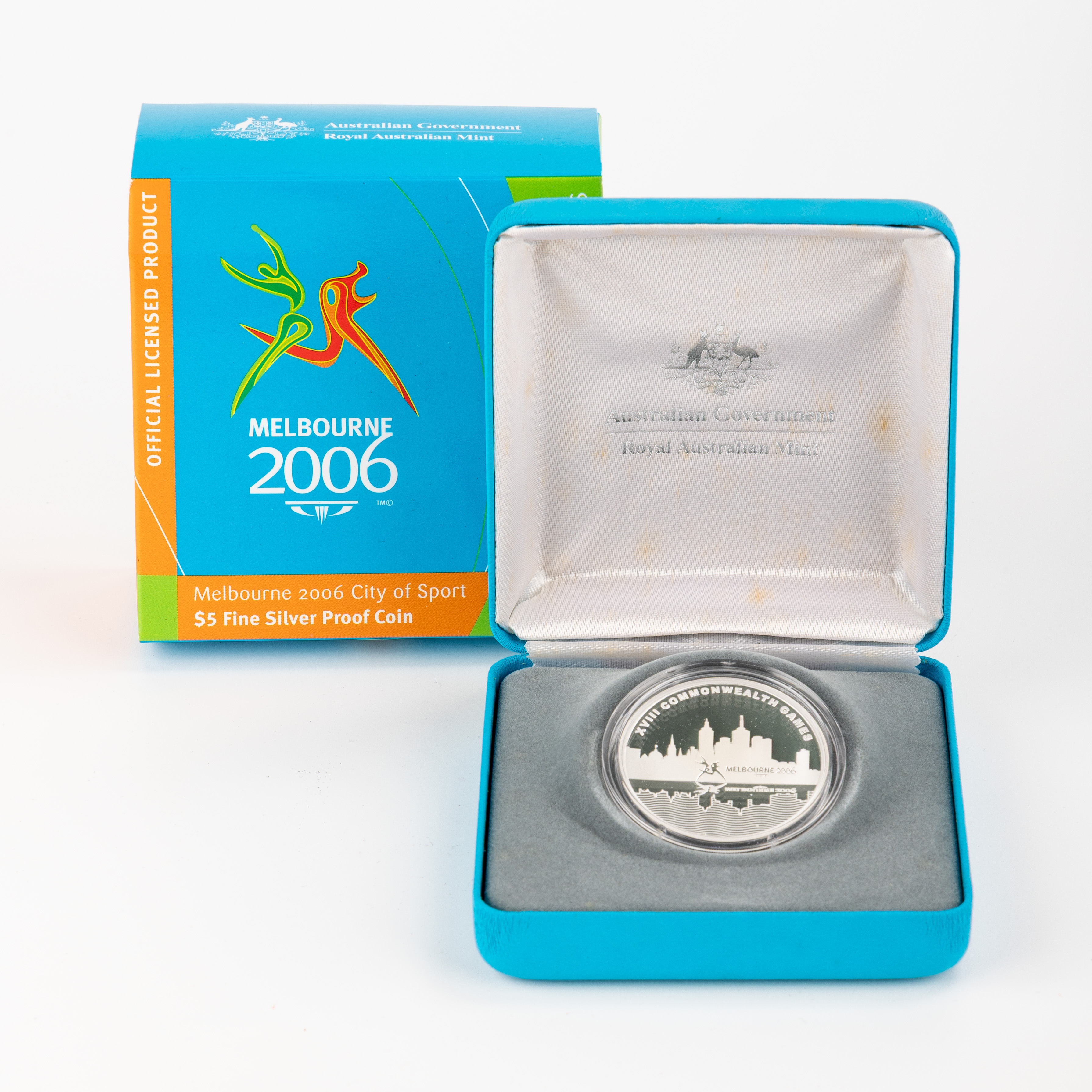 City of Sport Silver Proof Coin, Five Dollars, 2006