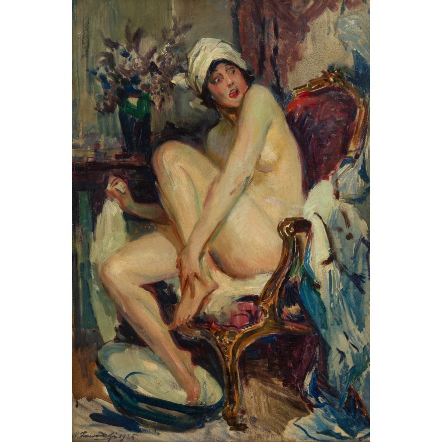 Stanisław Zawadzki | Zaskoczona w kąpieli, 1925 r.
