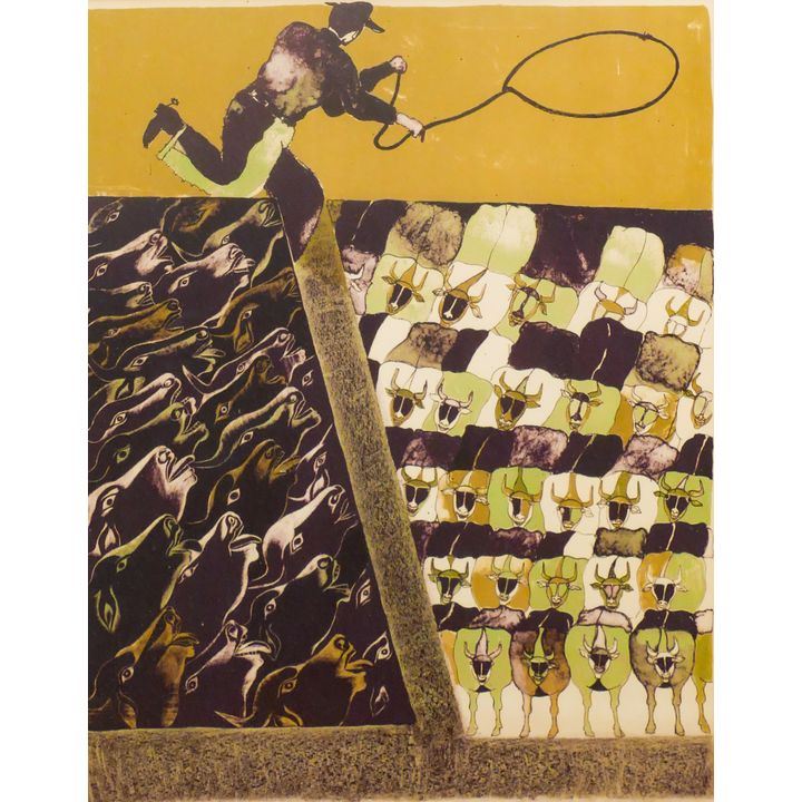 Francisco Toledo ''Vacas En Corral'' S/N Lithograph