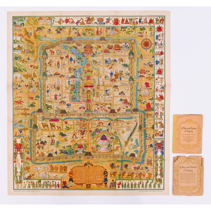 Frank Dorn, A Map and History of Peiping. 1936