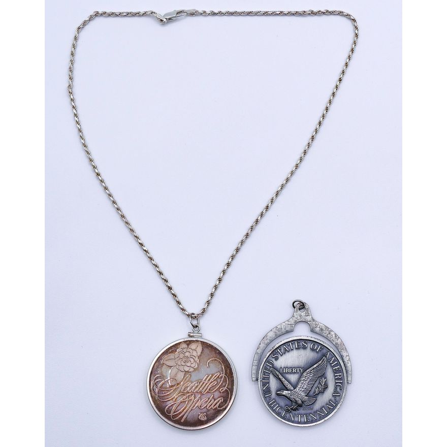 Seattle Opera .999 Silver 1oz Pendant Necklace etc.