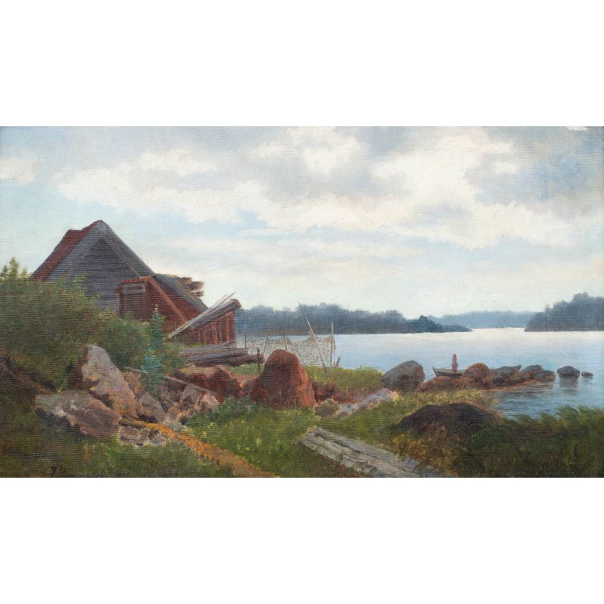 Józef Jaroszyński | Nad rzeką, 1891 r.